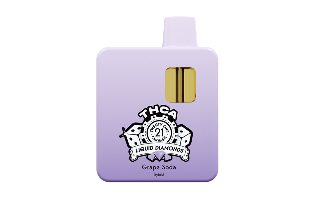 Grape Soda (Hybrid) Twenty One Liquid Diamonds 3mL Disposable Vapes