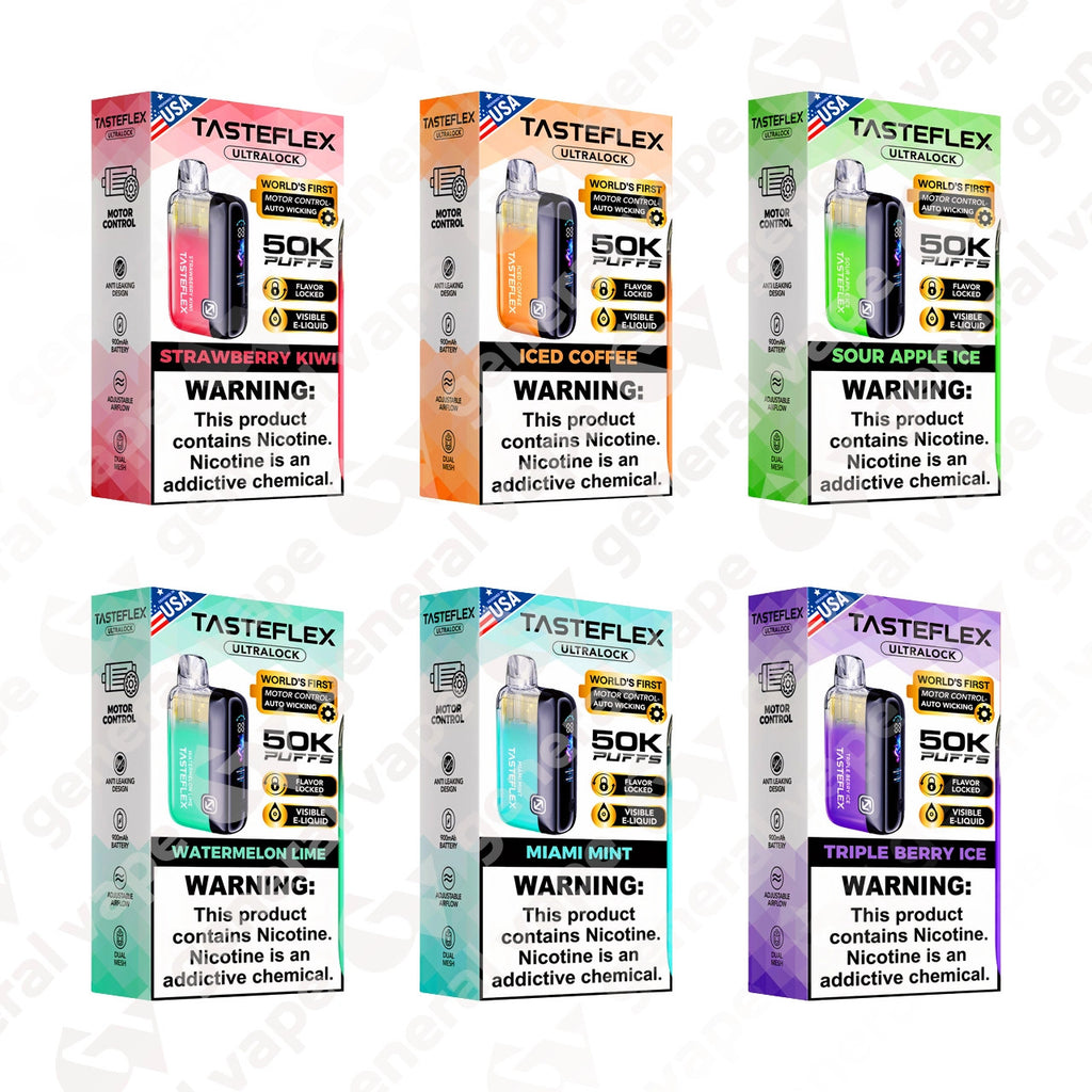 White Gummy TasteFlex Ultralock 50K Disposable Vape