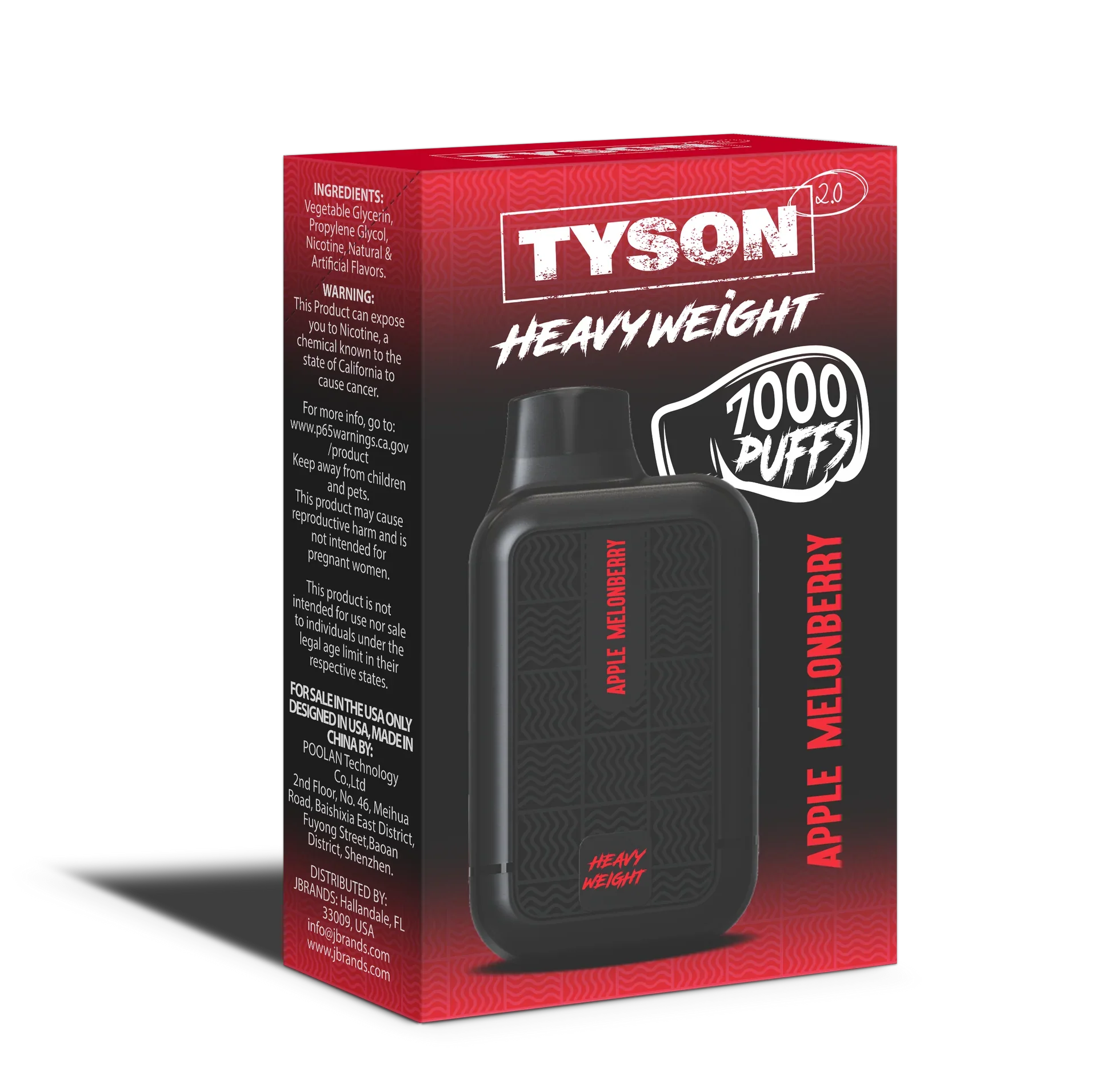 Apple Melonberry Tyson 2.0 Heavyweight 7K Disposable Vape