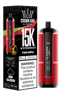 Two Apple Al Fakher Crown Bar Big Cloud 15K Disposable Vape
