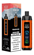 Peach Ice Al Fakher Crown Bar 8K Pro Dual Mode Disposable Vape