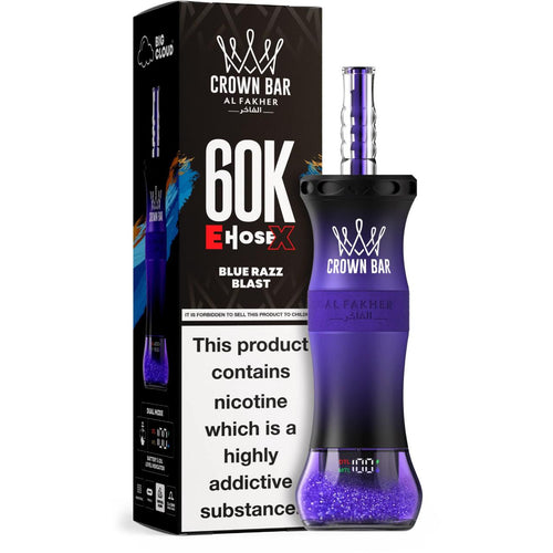 Blueberry Gum Crown Bar Al Fakher 60K E-Hose Disposable Vape