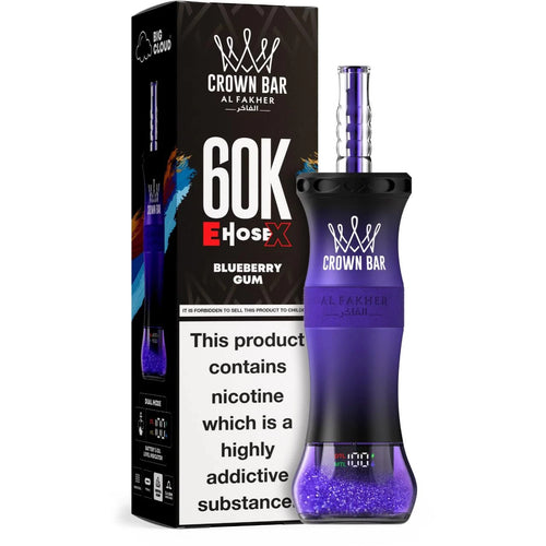 Blue Razz Blast Crown Bar Al Fakher 60K E-Hose Disposable Vape