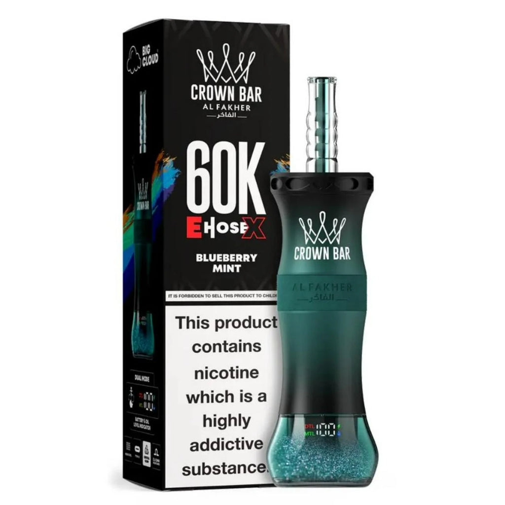 Gum Mint Crown Bar Al Fakher 60K E-Hose Disposable Vape