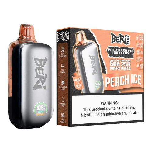 Peach Ice Beri Crush Cliq 50K Disposable Vape Pod