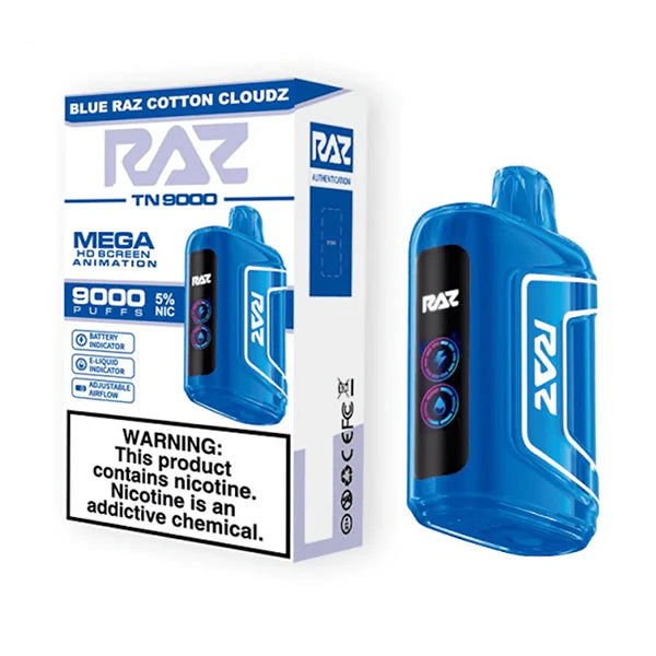 Blue Raz Cotton Cloudz RAZ TN9000 Disposable Vape