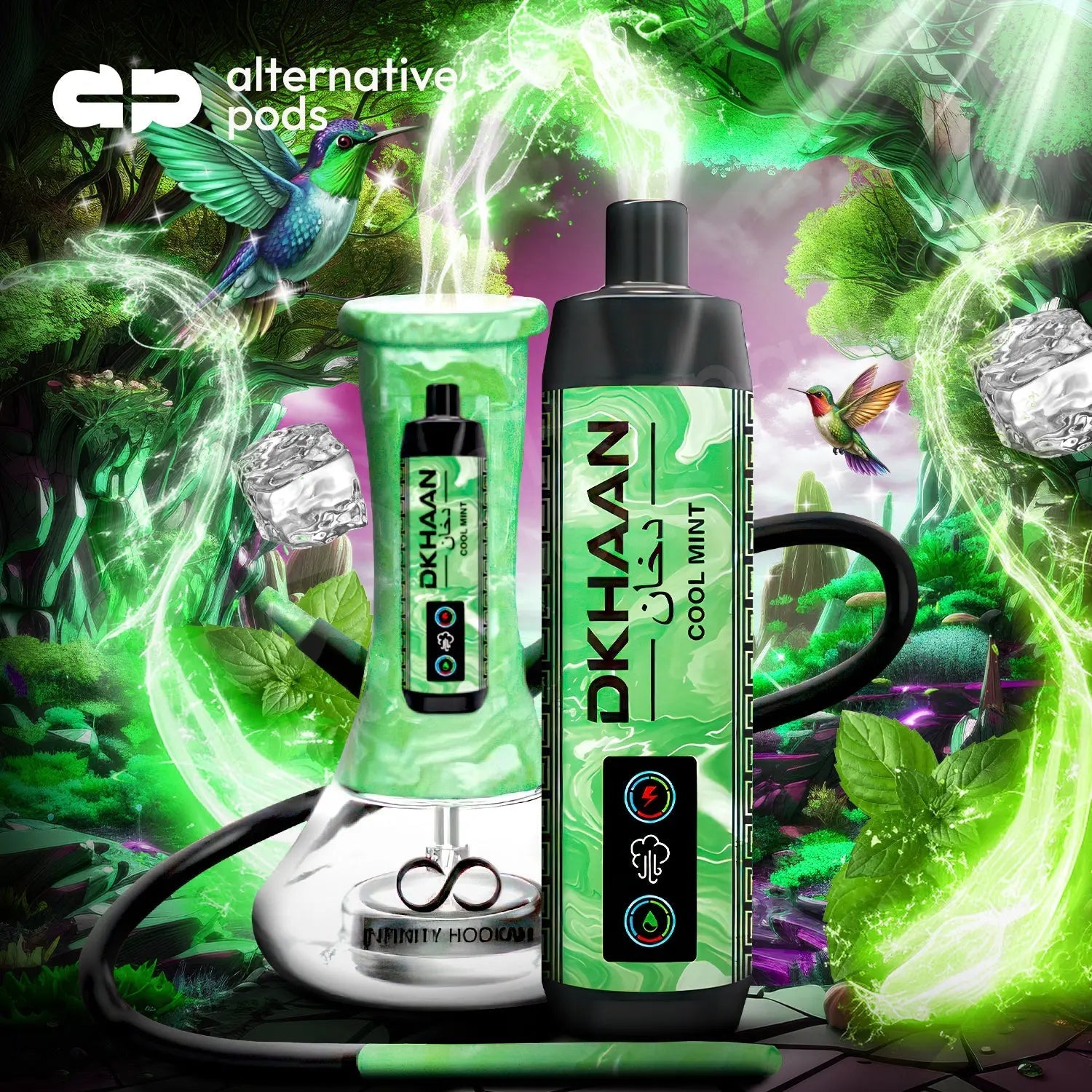 Cool Mint Dkhaan 15K Disposable Vape