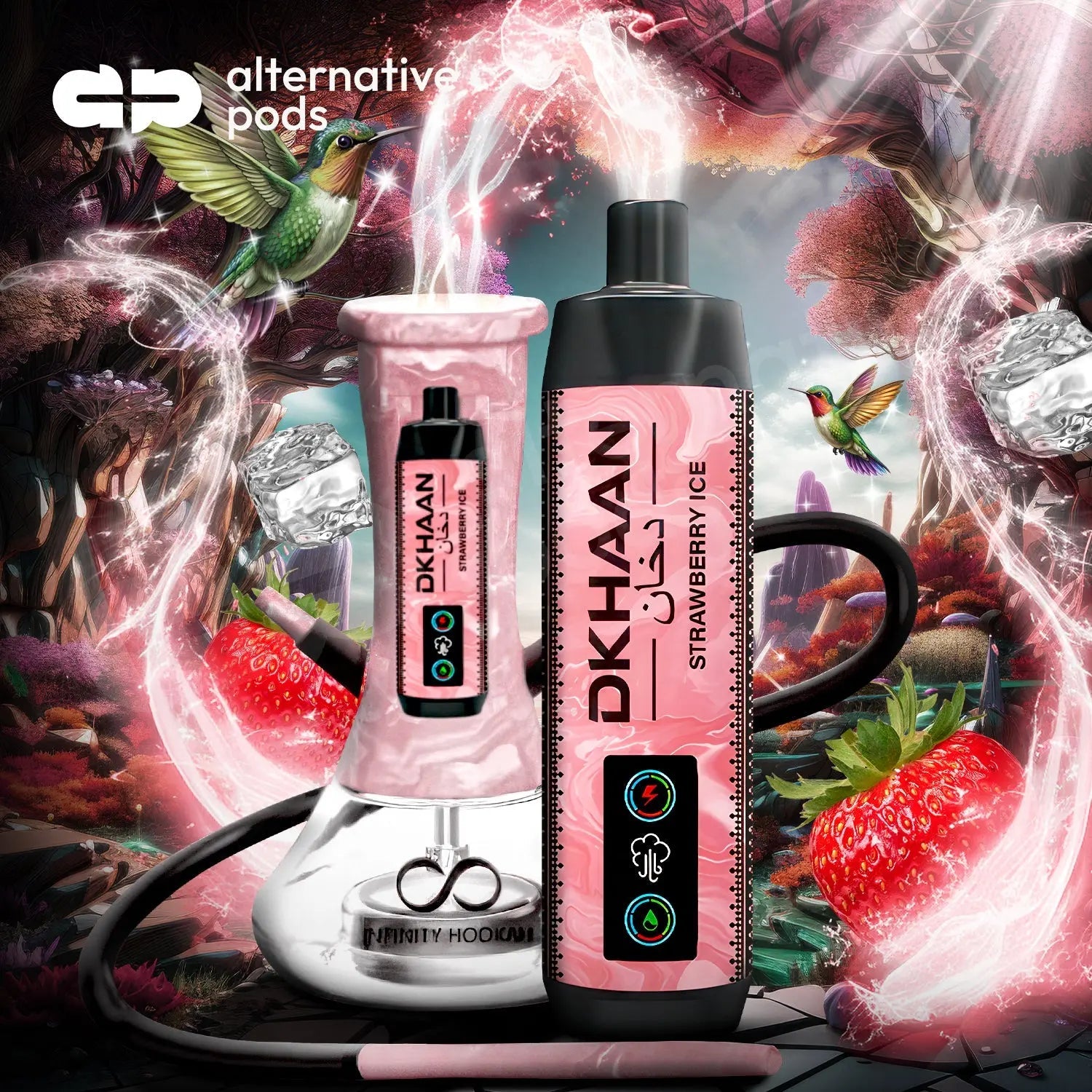 Strawberry Watermelon Dkhaan 15K Disposable Vape