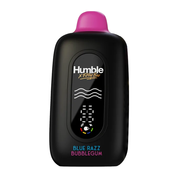 Blue Razz Bubblegum Fifty Bar x Humble 20K Disposable Vape