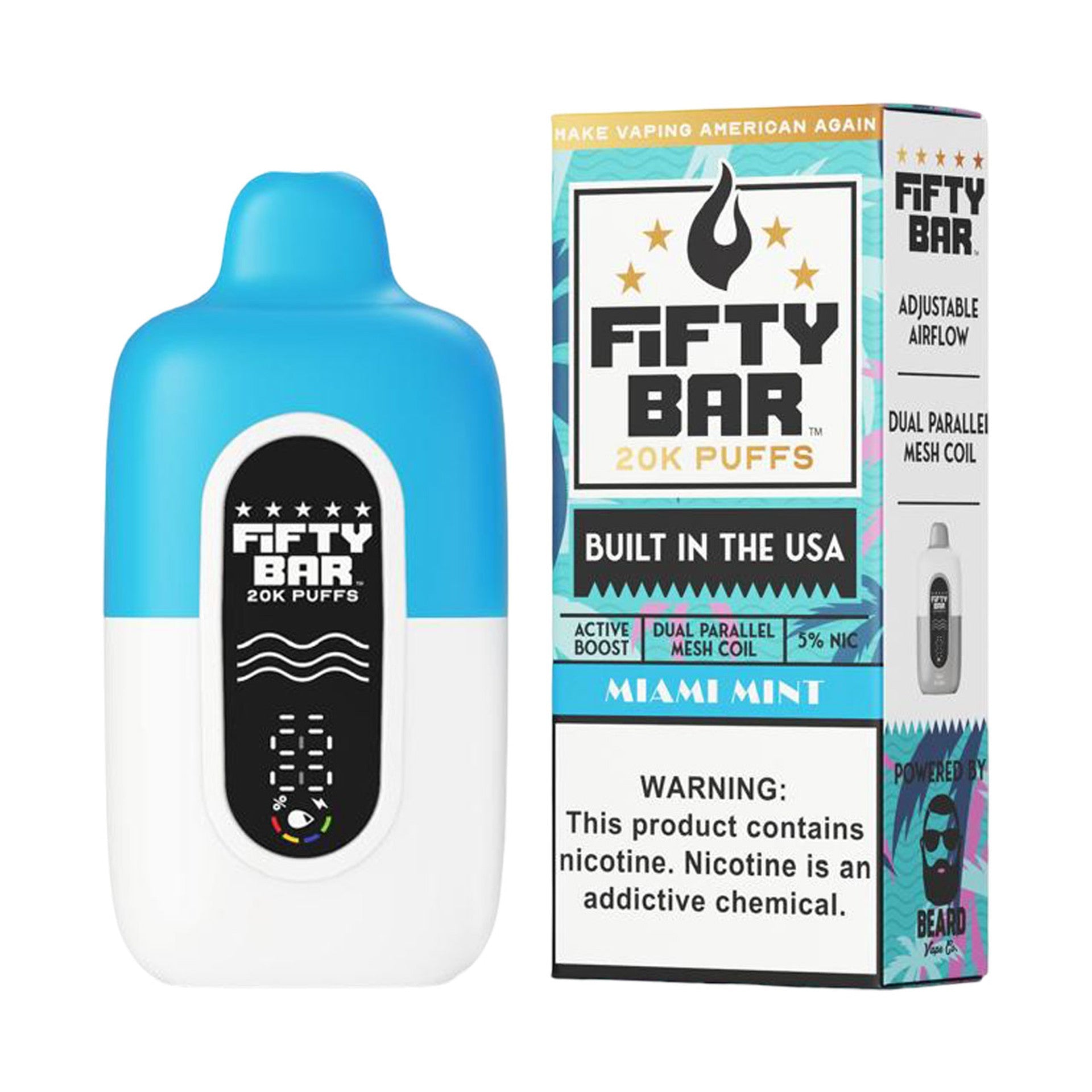 Miami Mint Fifty Bar 20k Disposable Vape