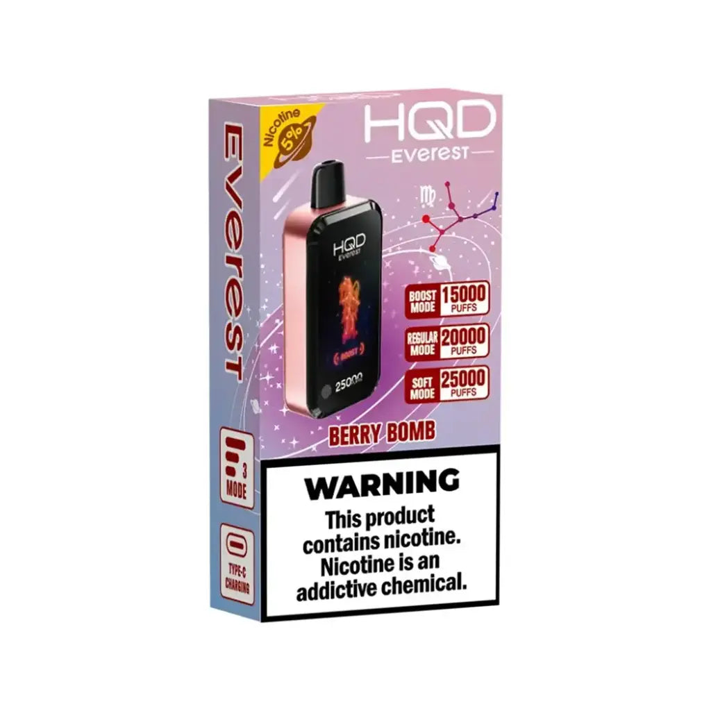 Berry Bomb HQD Cuvie Everest 25K Disposable Vape