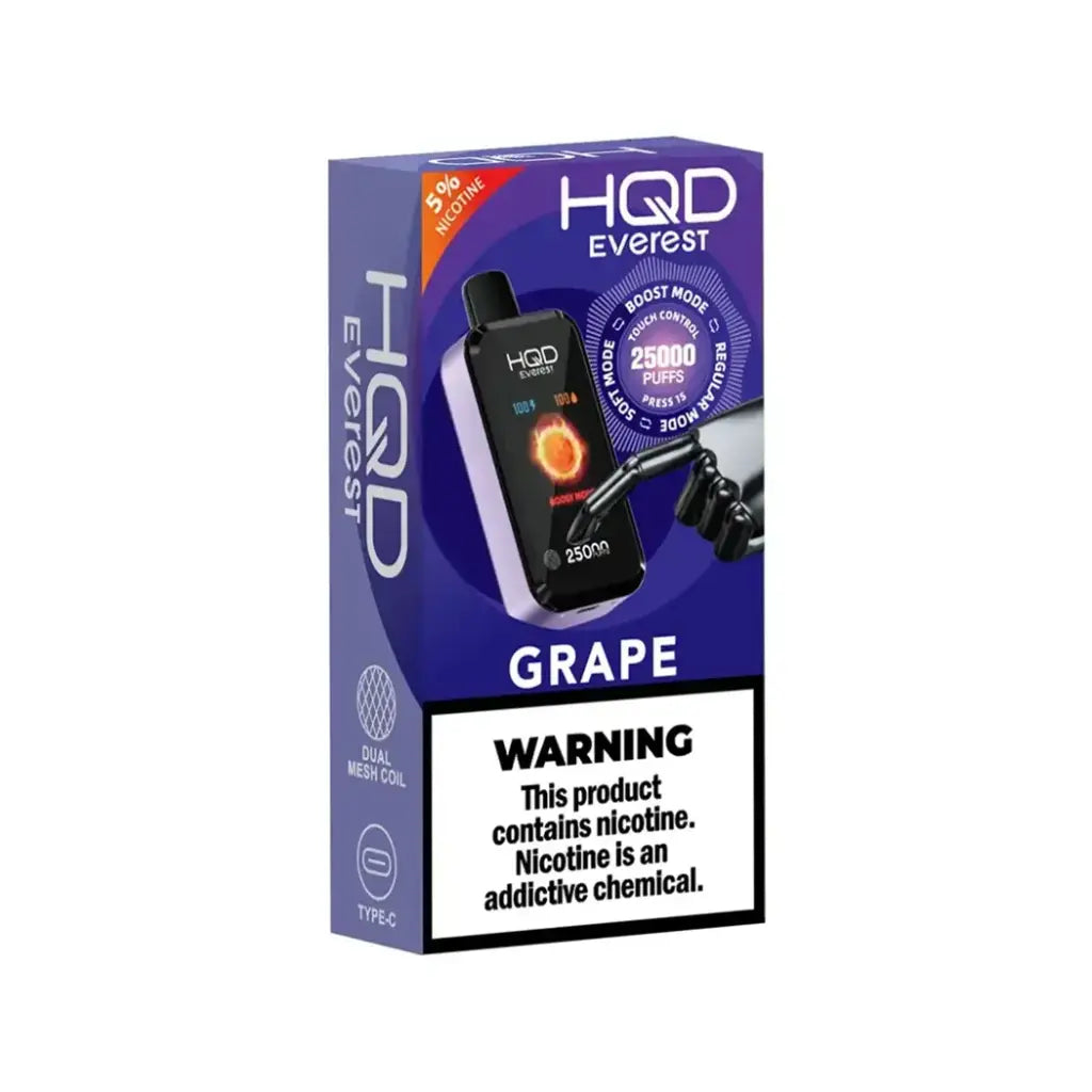 Grape HQD Cuvie Everest 25K Disposable Vape