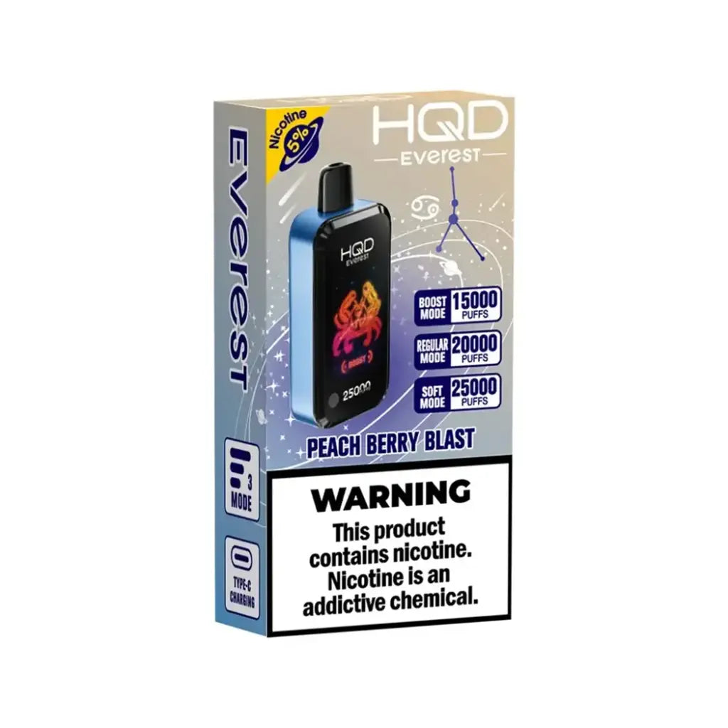 Peach Berry Blast HQD Cuvie Everest 25K Disposable Vape