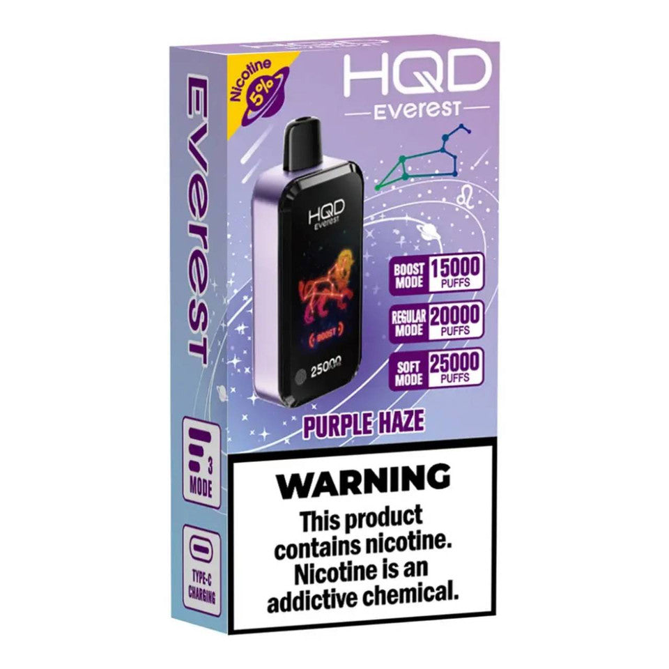 Purple Haze HQD Cuvie Everest 25K Disposable Vape