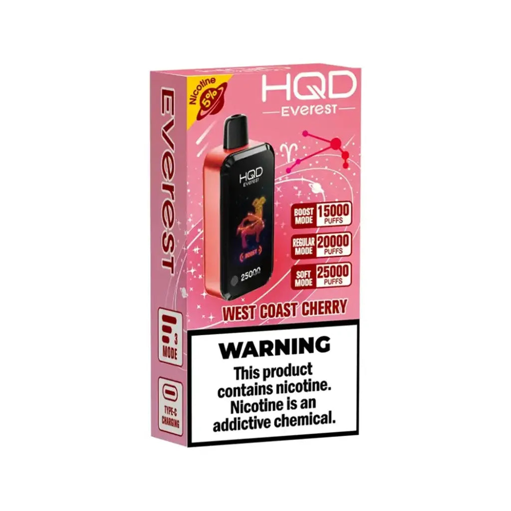 West Coast Cherry HQD Cuvie Everest 25K Disposable Vape