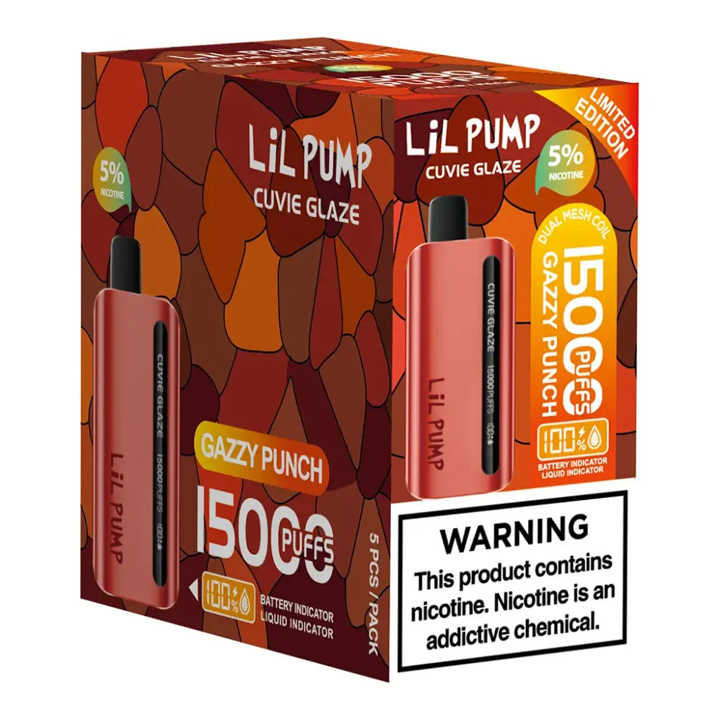 HQD Lil Pump Cuvie Glaze 15K Disposable Vape