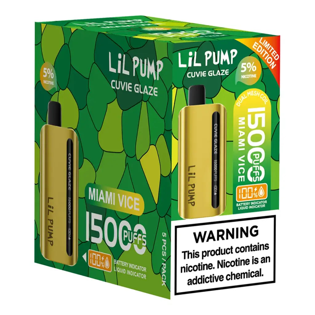 HQD Lil Pump Cuvie Glaze 15K Disposable Vape
