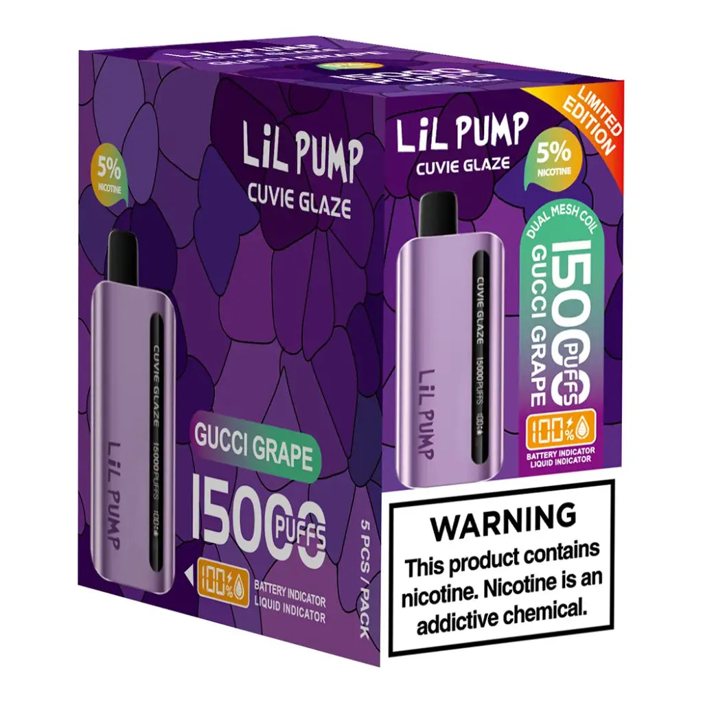 HQD Lil Pump Cuvie Glaze 15K Disposable Vape