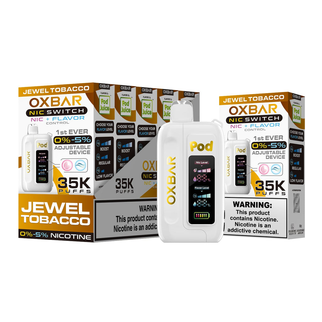 Jewel Tobacco OXBAR x Pod Juice Nic Switch 35K Disposable Vape Pod
