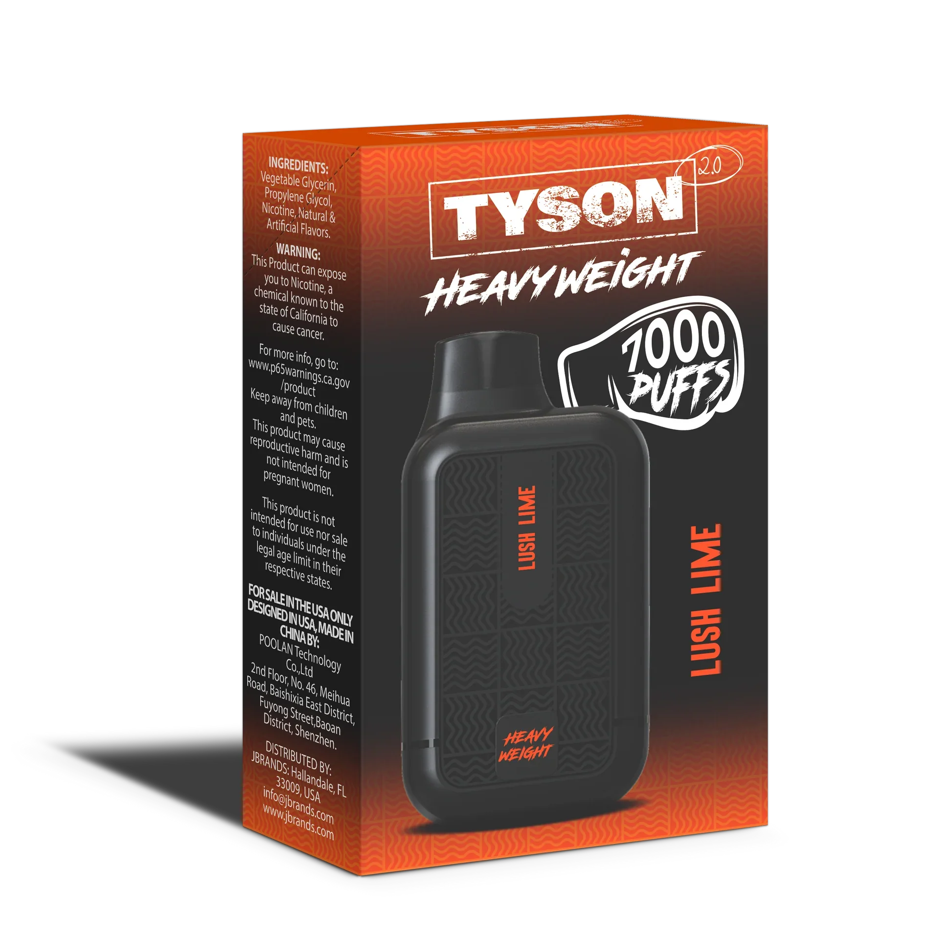 Lush Lime Tyson 2.0 Heavyweight 7K Disposable Vape