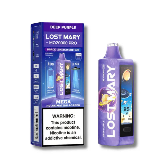 Deep Purple Lost Mary MO20000 Pro Space Edition Disposable Vape