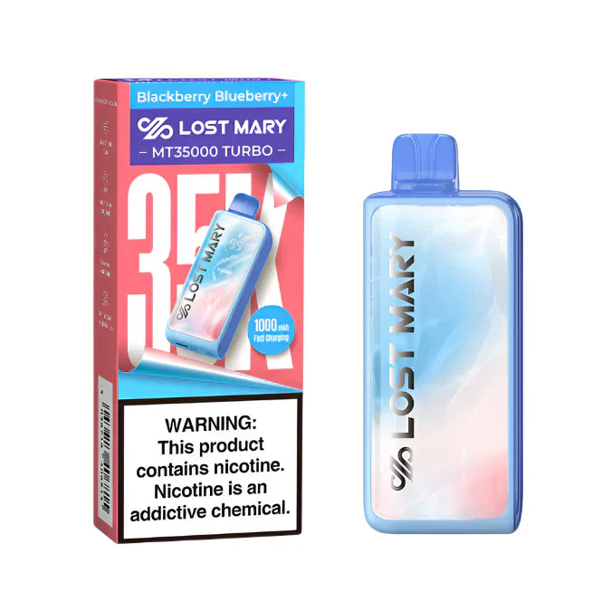 Blackberry Blueberry+ Lost Mary MT35000 Turbo Disposable Vape