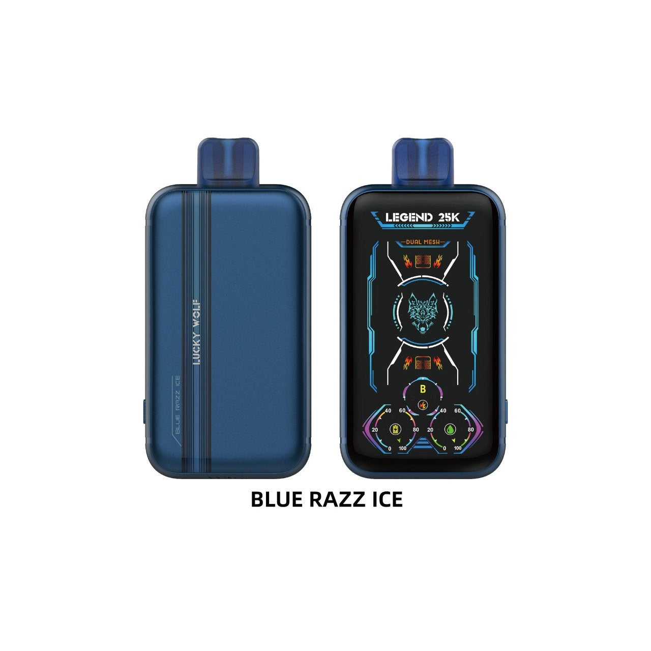 BLUE RAZZ ICE Lucky Wolf Legend 25K Disposable Vape Pod