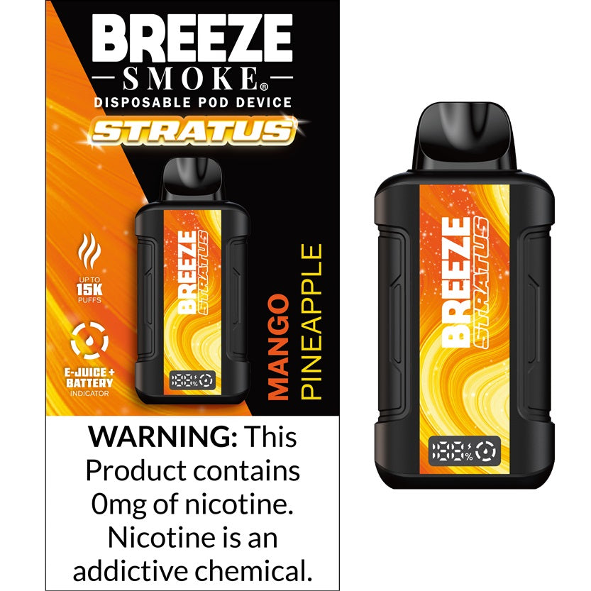 Mango Pineapple Breeze Stratus 15K 0% Disposable Vape