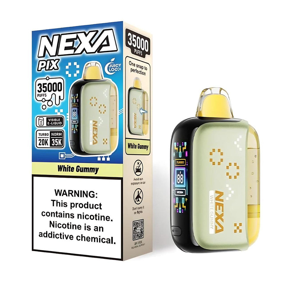 White Gummy Nexa Pix 35k Disposable Vape