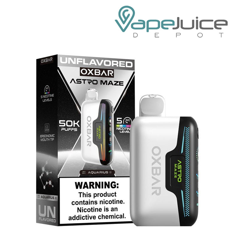 Unflavored (Aquarius II) OXBAR Astro Maze 50K Disposable Vape