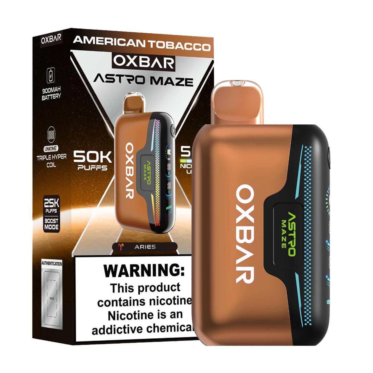 VIRGINIA TOBACCO OXBAR Astro Maze 50K Disposable Vape