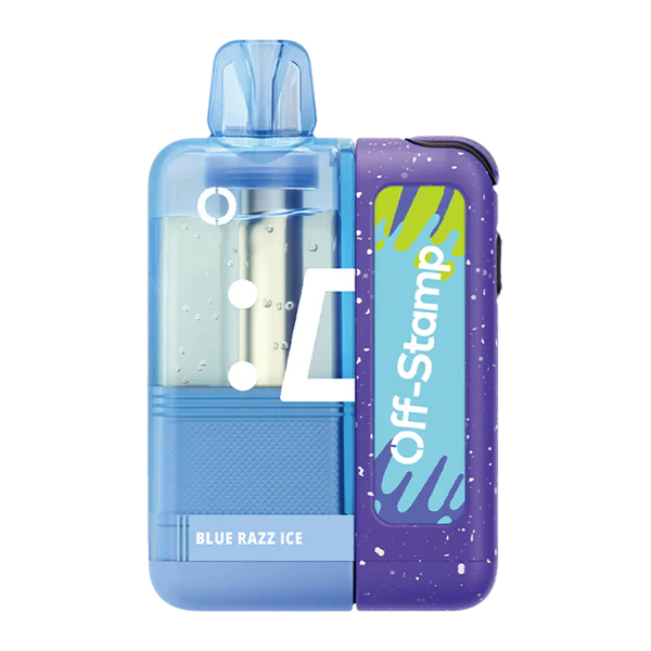 Blue Razz Ice Off-Stamp X-Cube Crystal Kit 35K Disposable Vape