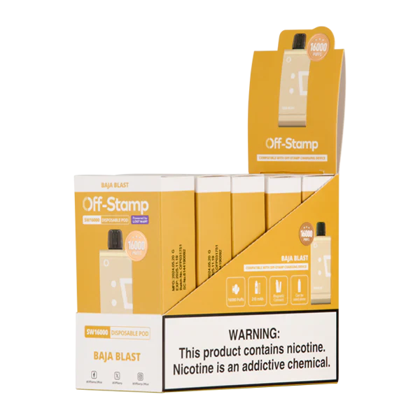 Strawmelon Peach Ice Off-Stamp SW16000 Disposable Vape Pod