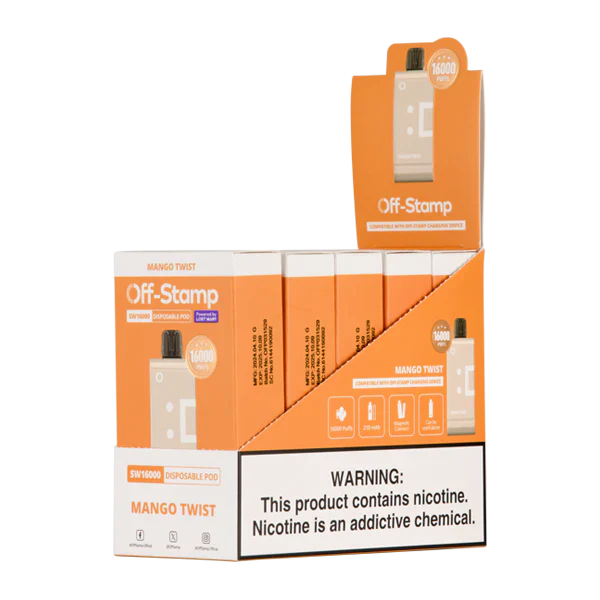 Mango Twist Off-Stamp SW16000 Disposable Vape Pod