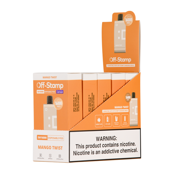 Mango Twist Off-Stamp SW16000 Disposable Vape Pod