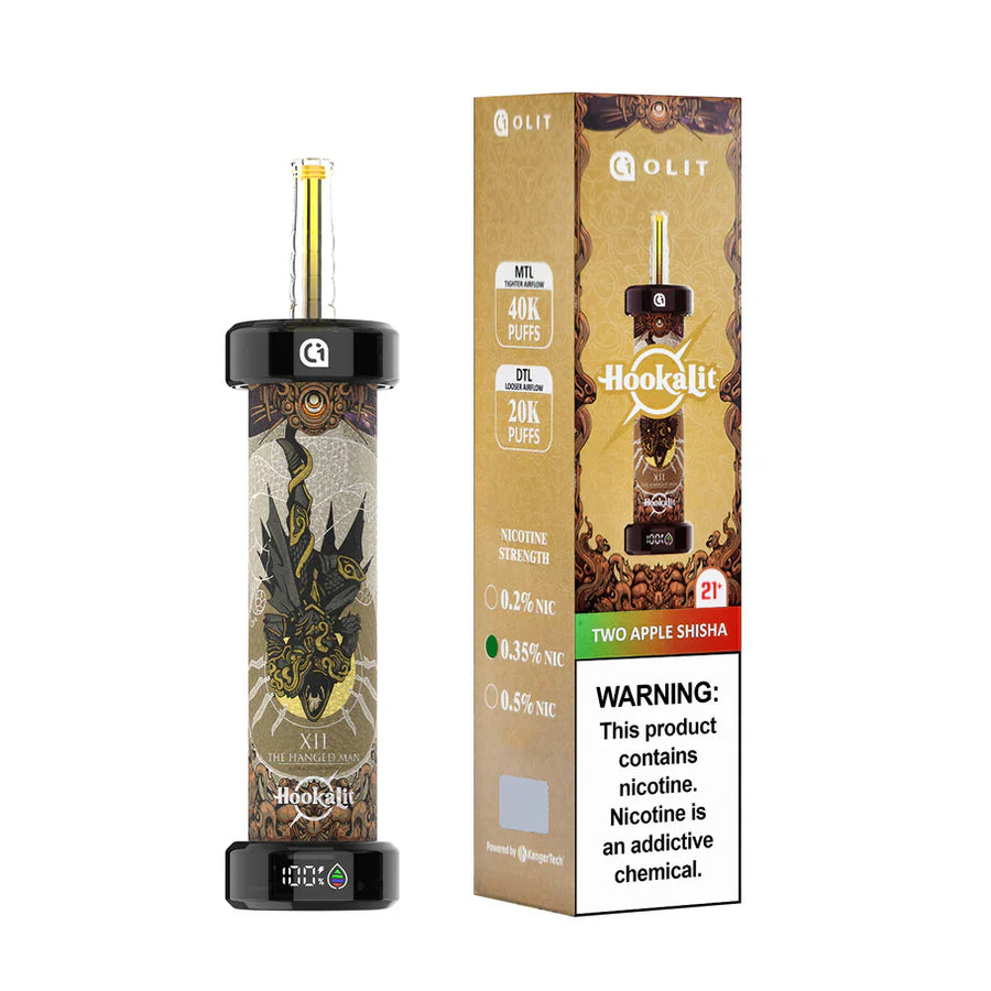 Two Apple Shisha OLIT HookaLit Pro 40K Disposable Vape