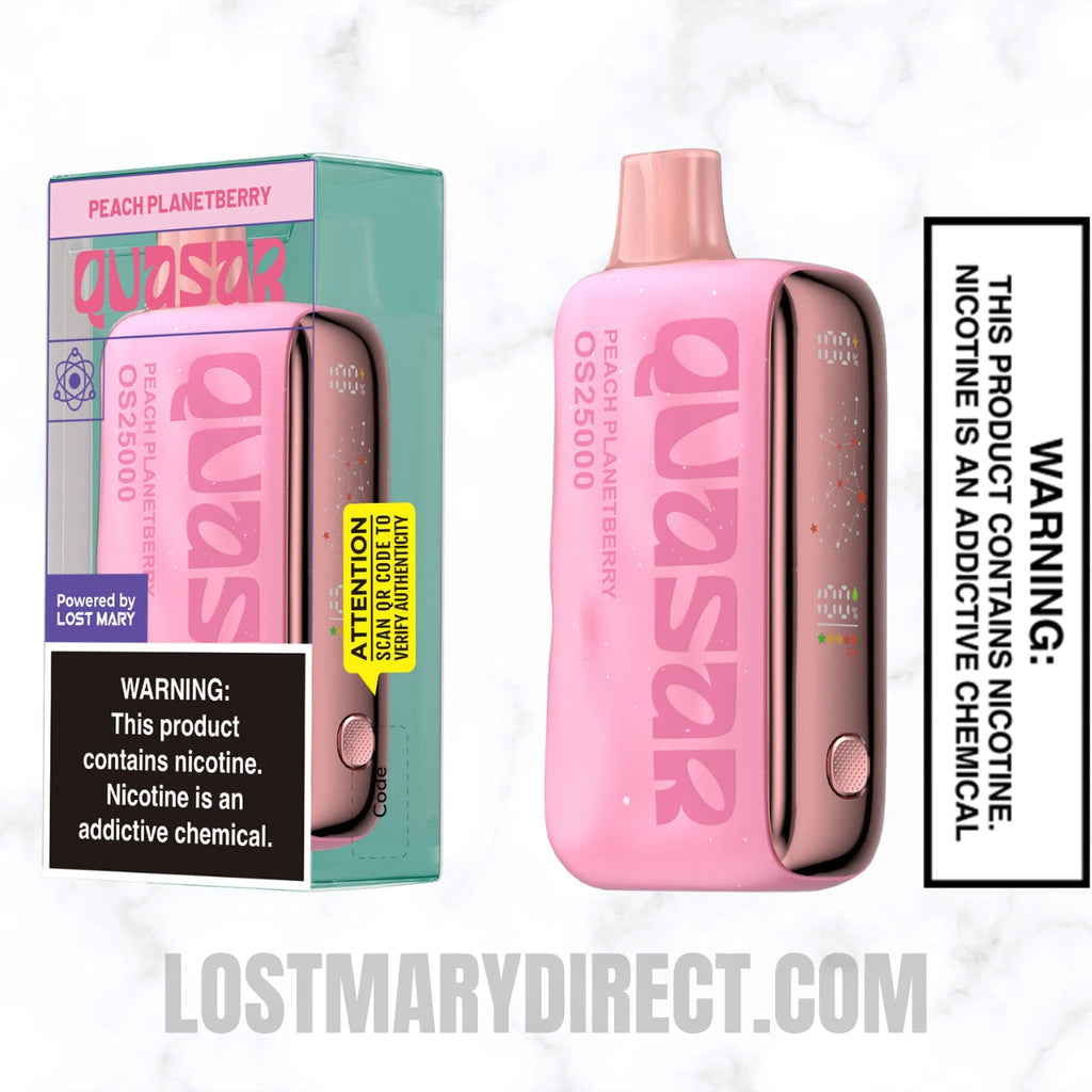 Peach Planetberry Quasar OS25000 Disposable Vape