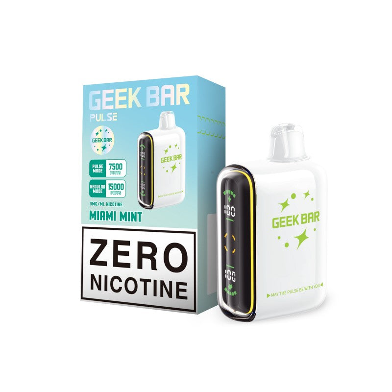 MIAMI MINT Geek Bar Pulse 15K 0% Disposable Vape