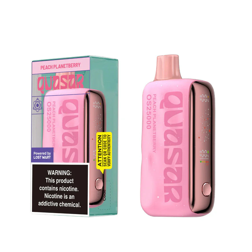 Peach Planetberry Quasar OS25000 Disposable Vape