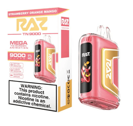 Strawberry Orange Mango RAZ TN9000 Disposable Vape