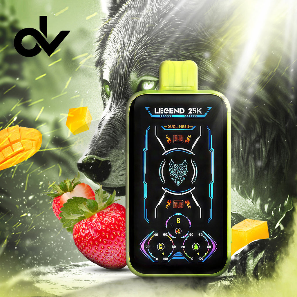 STRAWBERRY MANGO Lucky Wolf Legend 25K Disposable Vape Pod