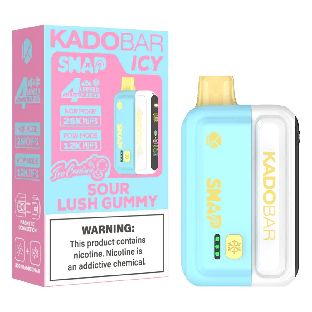 SOUR LUSH GUMMY Kadobar Snap Icy 25K Disposable Vape