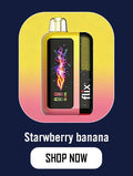 Strawberry Banana Flix Huron 60K Disposable Vape