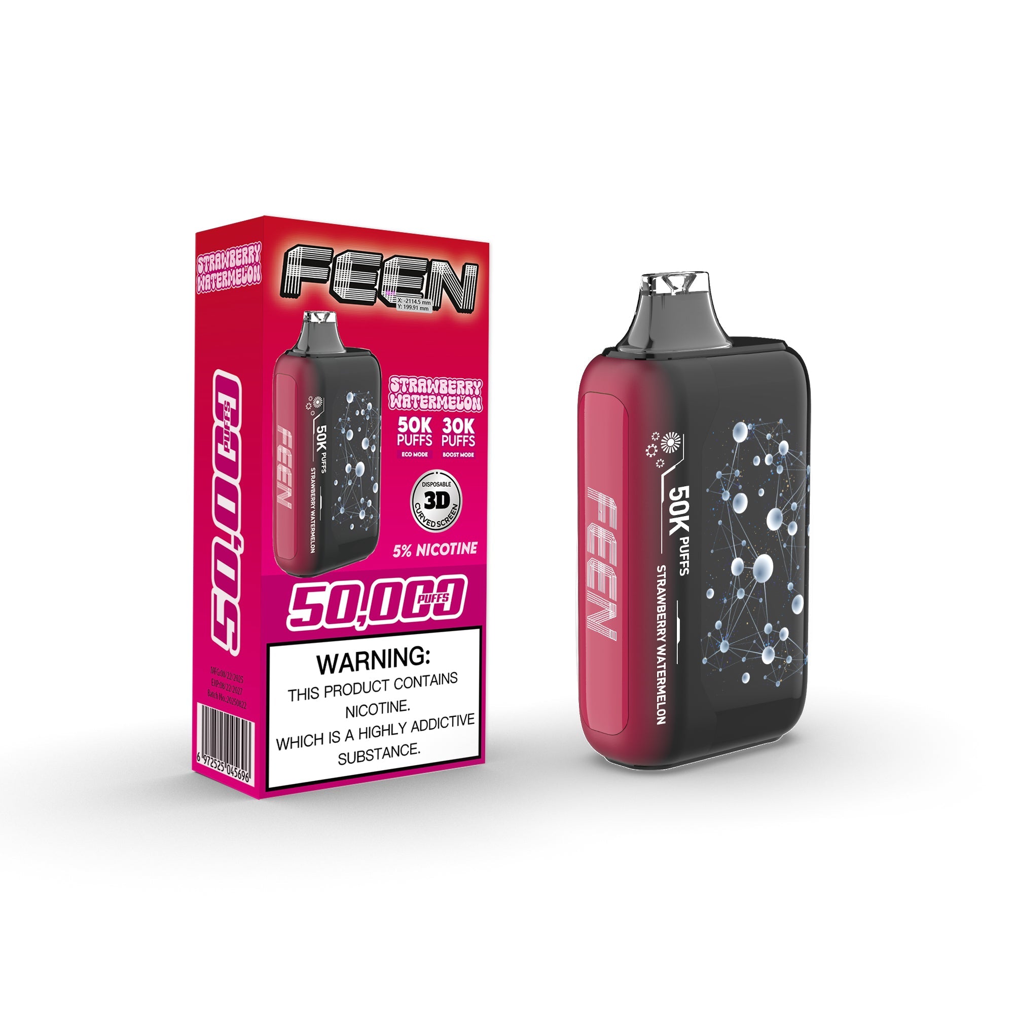 Strawberry Watermelon FEEN 50K Disposable Vape