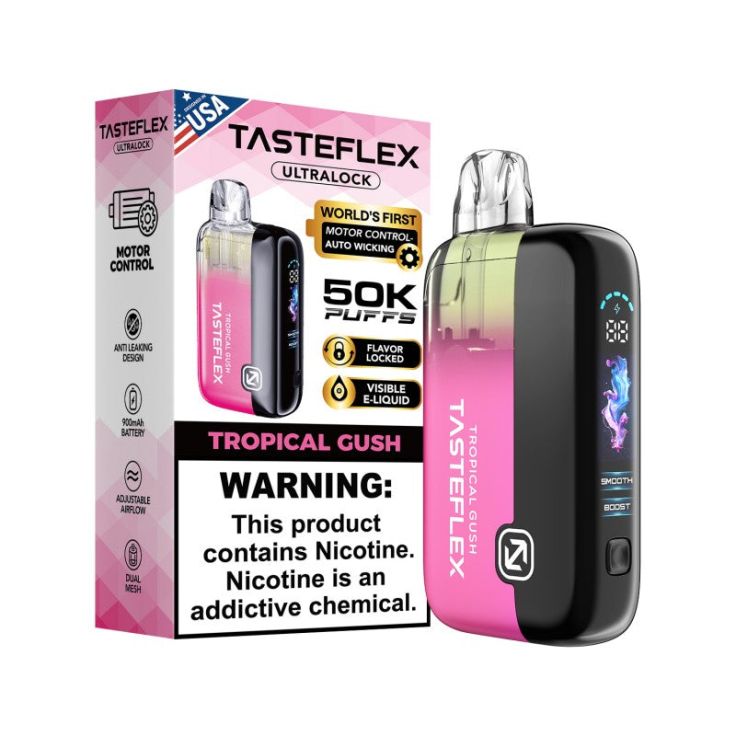 Tobacco TasteFlex Ultralock 50K Disposable Vape