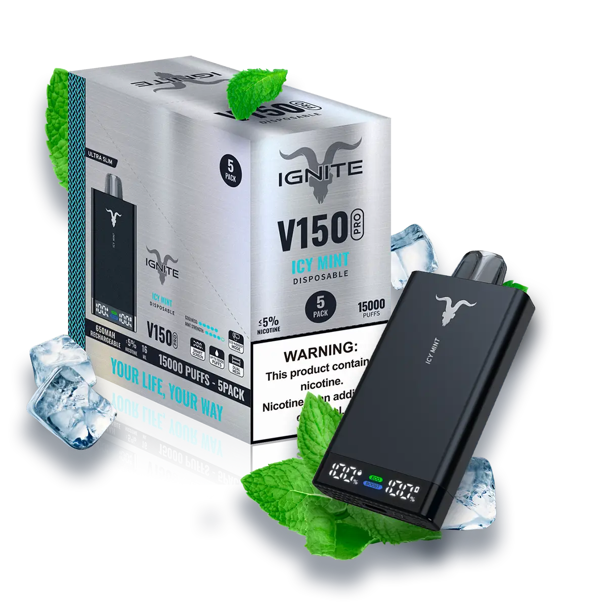 Icy Mint Ignite V150 15K Disposable Vape