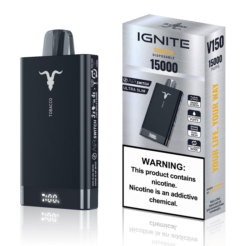 Tobacco Ignite V150 15K Disposable Vape