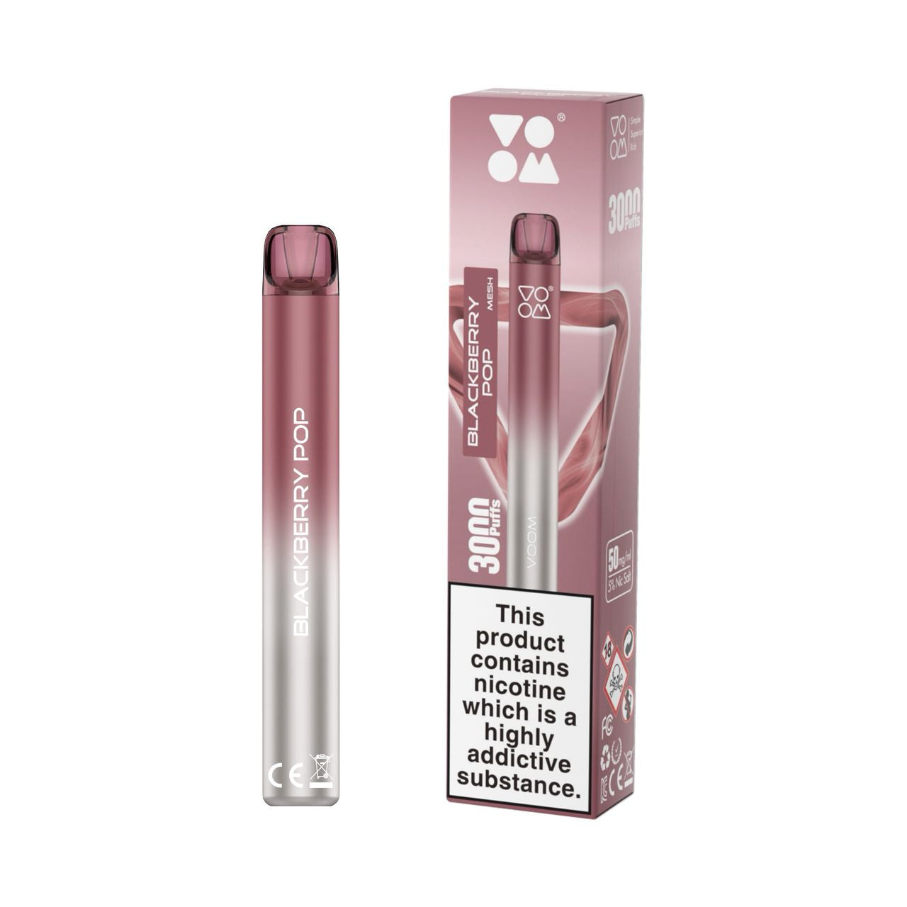 Blackberry Pop VOOM Mesh 3K Disposable Vape