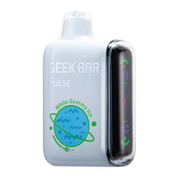White Gummy Ice Geek Bar Pulse 15K Disposable Vape