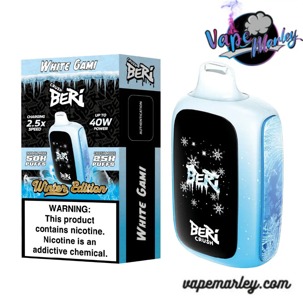 White Gami Crush Beri Winter Edition 50K Disposable Vape